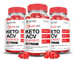 Justified Laboratories Blast Off Keto ACV Gummies bottle for daily use.