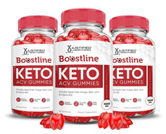 Justified Laboratories Boostline Keto ACV bottle-front showing convenient daily gummies