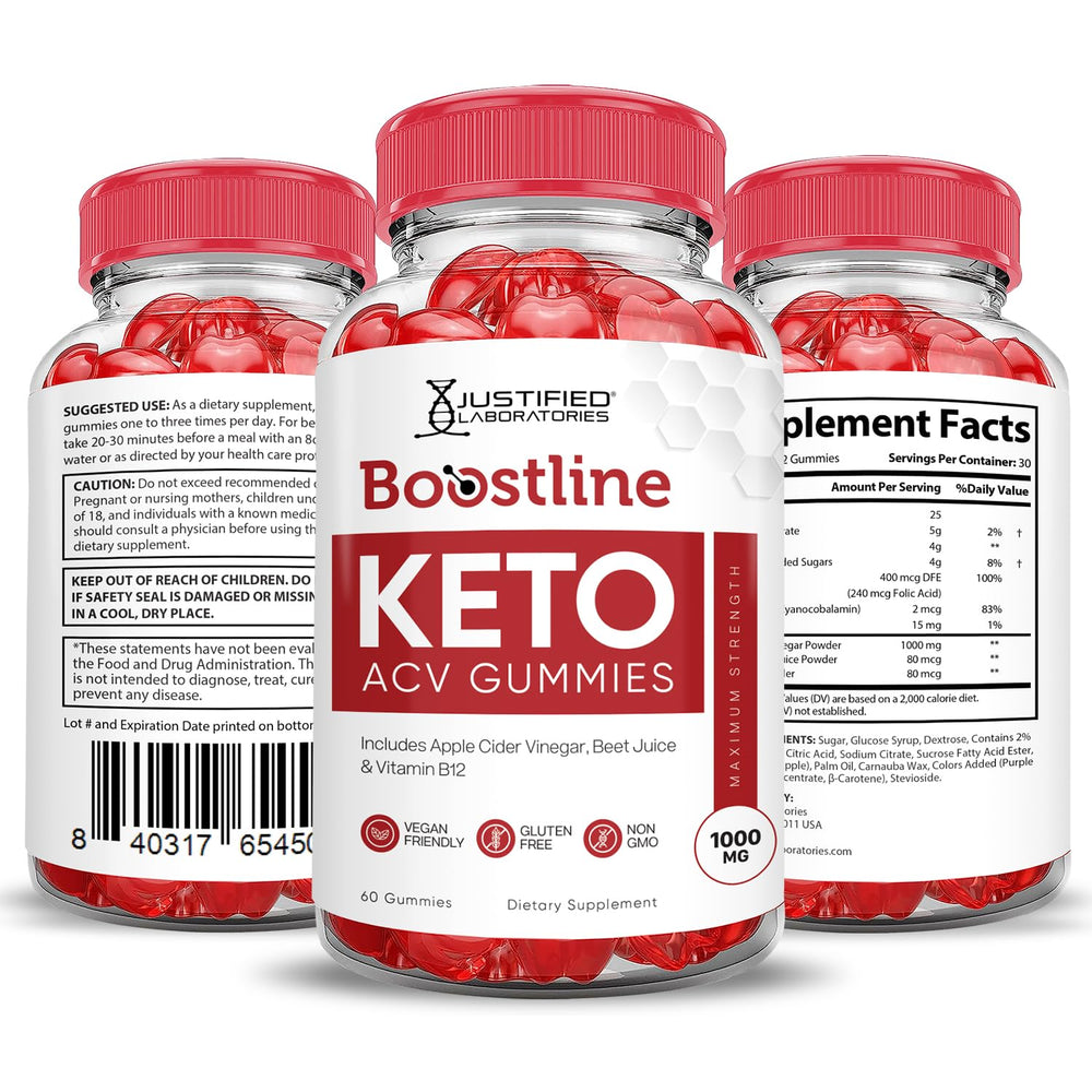 Boostline Keto ACV Gummies vegan, non-GMO, gluten-free formulation