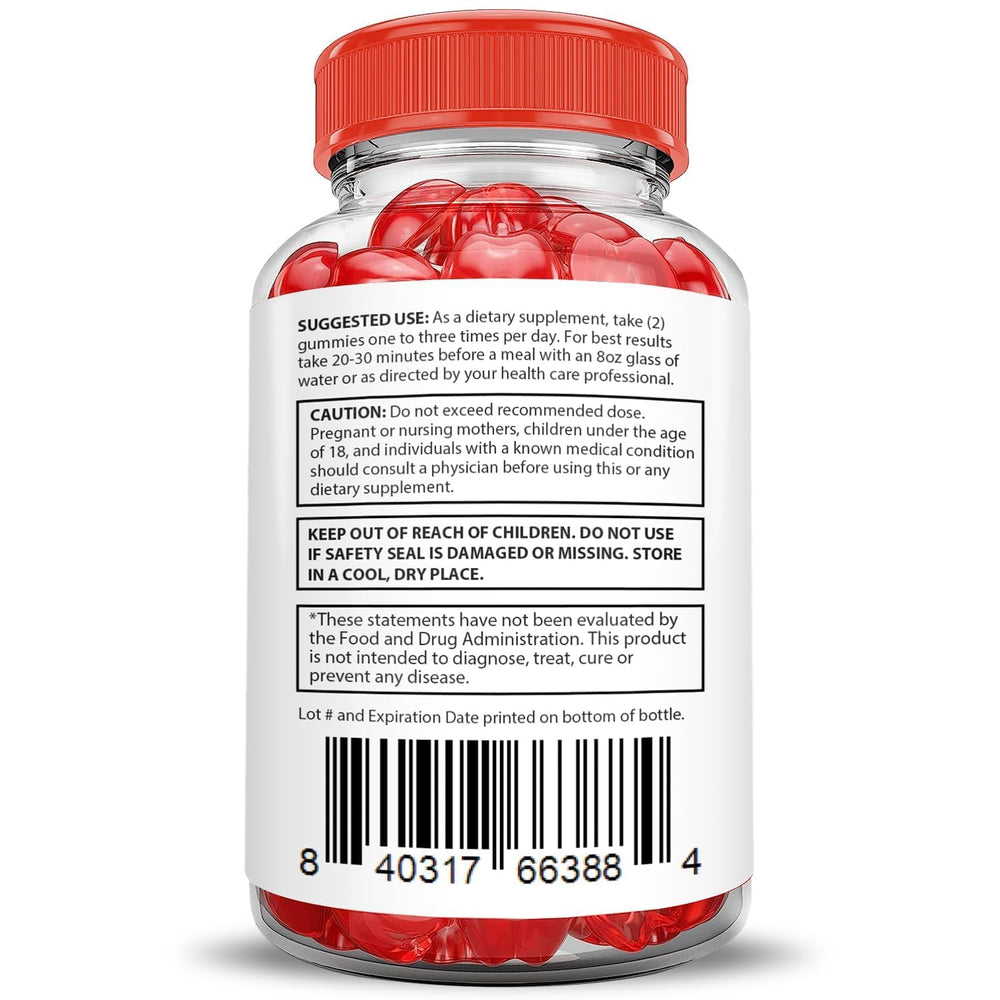 Gummies label from Justified Laboratories highlighting vegan and gluten-free base