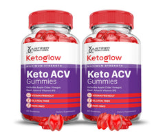 Justified Labs Keto Glow ACV Gummies bottle for daily wellness.