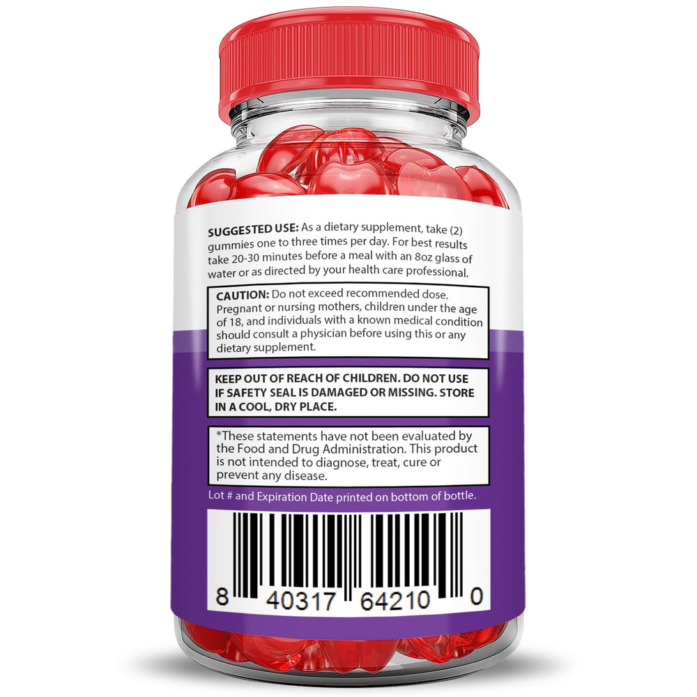 Justified Labs Keto Glow ACV Gummies daily-use serving image.