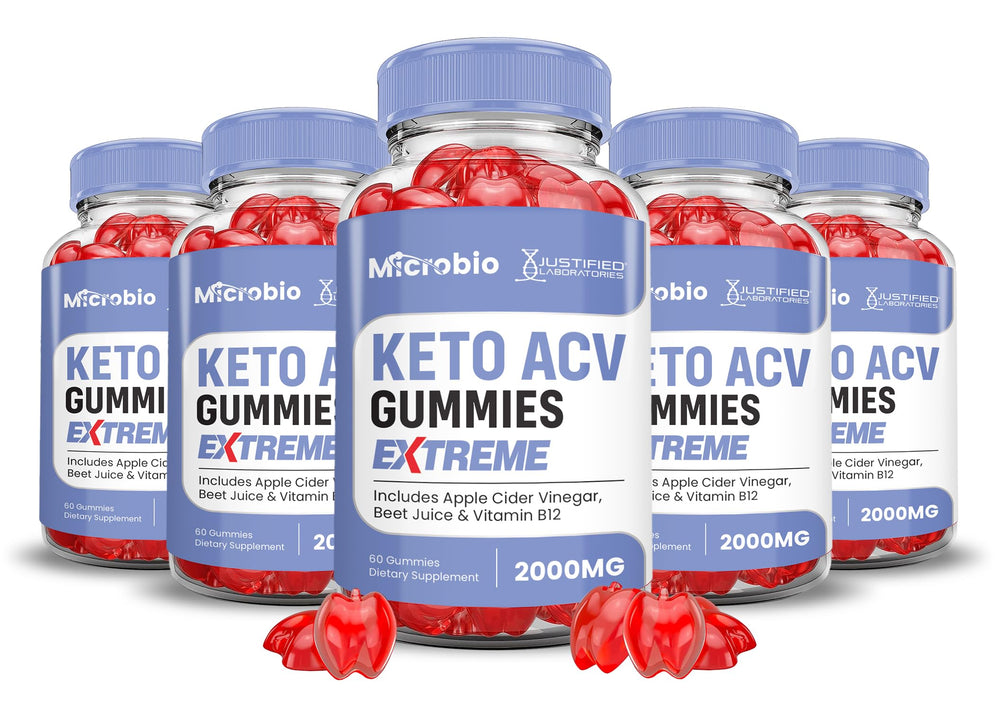 Justified Laboratories Microbio Keto ACV Gummies bottle on shelf for daily convenience.