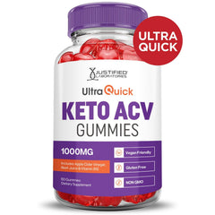Justified Laboratories Ultra Quick Keto ACV Gummies texture-pectin delivers chewy plant-based bite