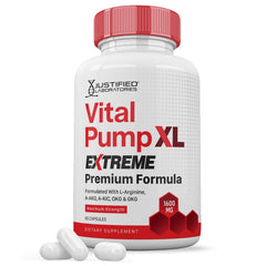 Justified Laboratories Vital Pump XL Extreme bottle ready for daily wellness