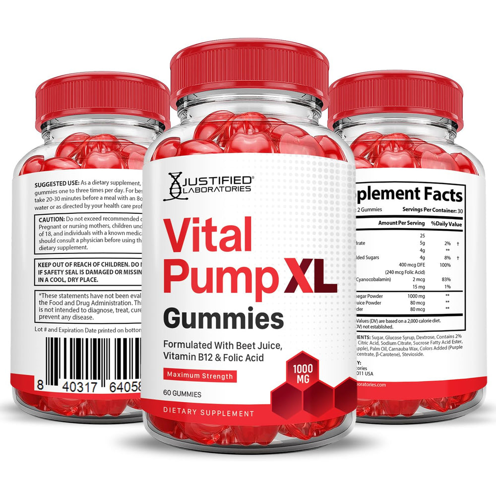 Justified Laboratories Vital Pump XL third-party testing seal reinforces safety