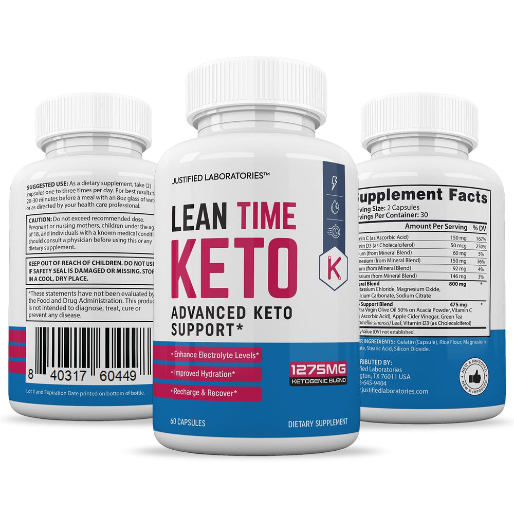 Supplement facts panel highlighting 1275MG potency.