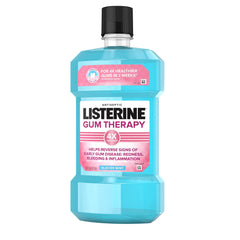 JUSTSWAGDDEEFF Listerine Gum Therapy Glacier Mint liquid splash suggests refreshing breath