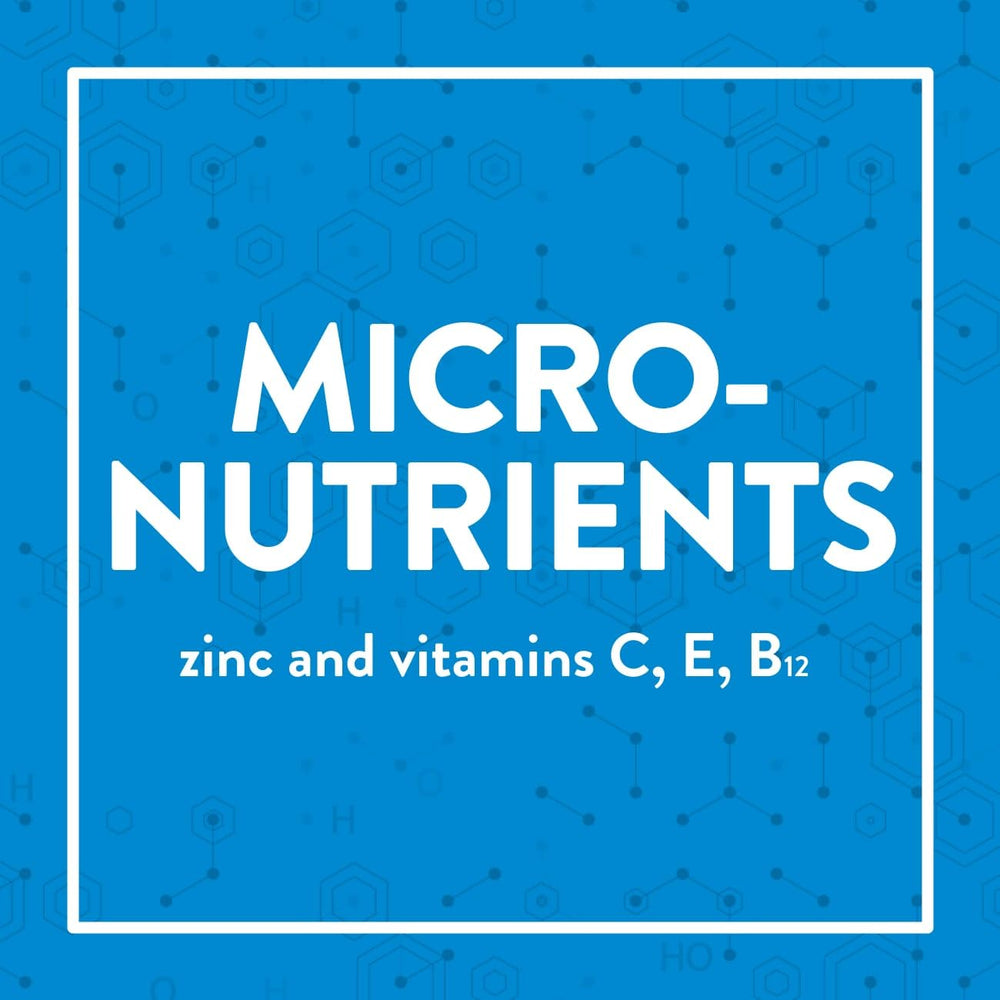 Nutrition facts panel on Juven powder highlighting key micronutrients for recovery support