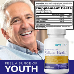 Juvenon Cellular Health science graphic illustrates NAD+ related cellular support.