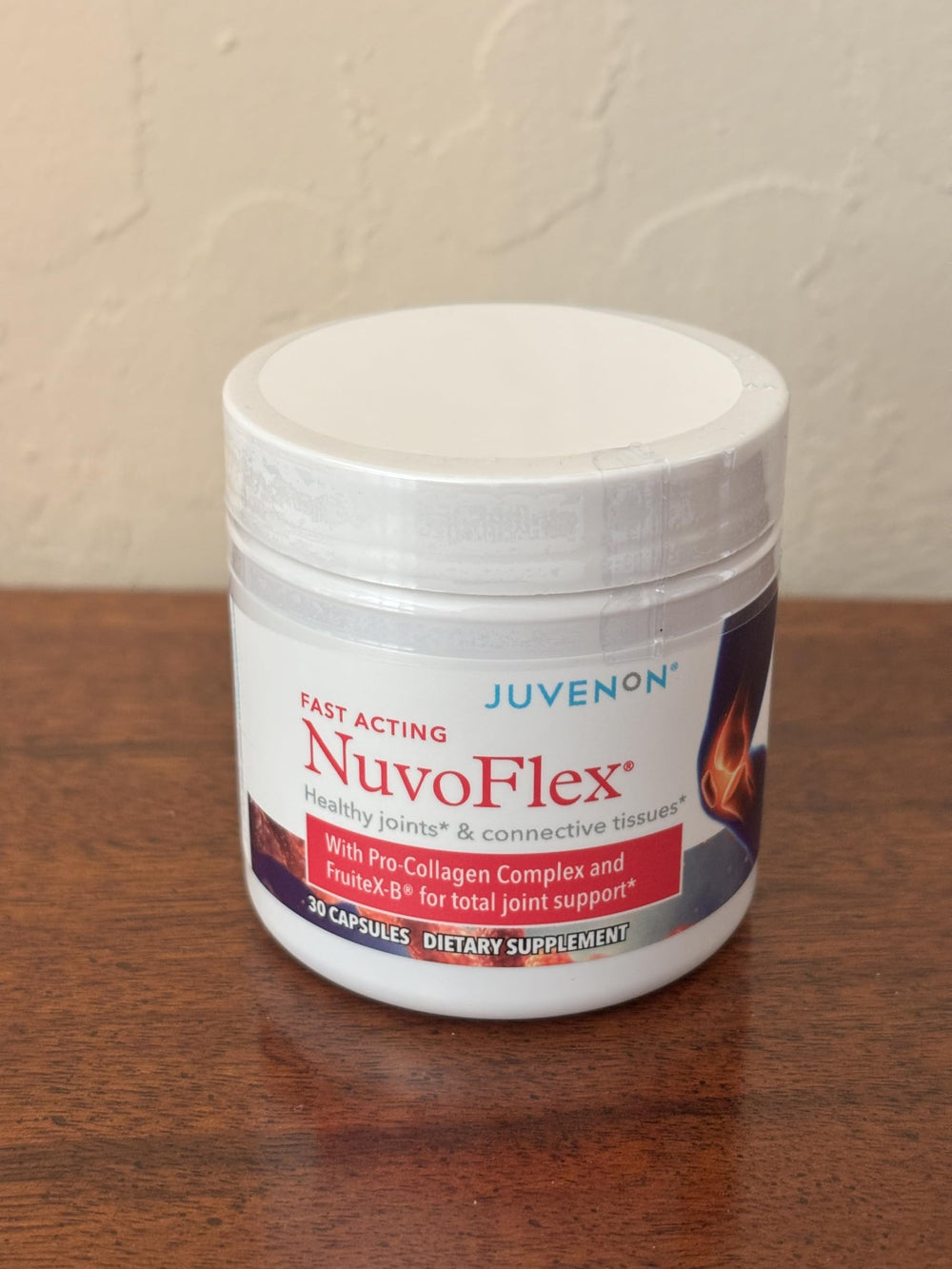 Juvenon NuvoFlex product shot—neat packaging for routine use.
