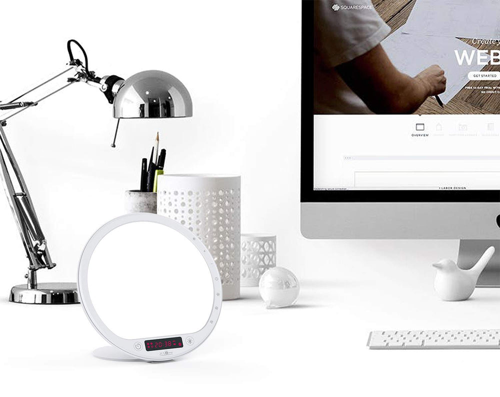 JUXLamp ten built-in sounds for wake-up or white noise.