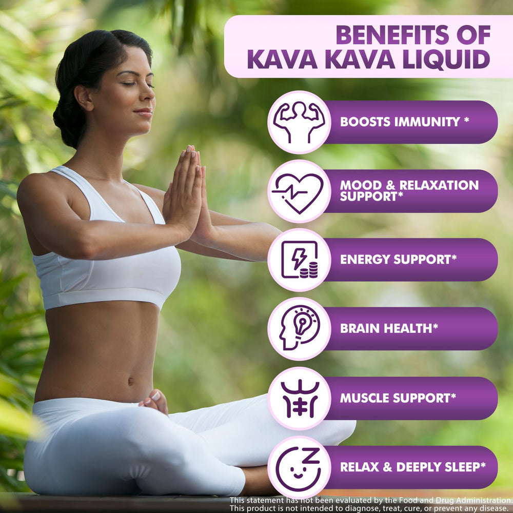 JUYIHEAL Kava Kava Drops bottle label showing the 9-in-1 formula