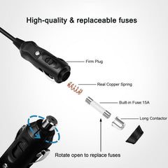 JUYOON CPAP power supply package includes fuse and power unit.