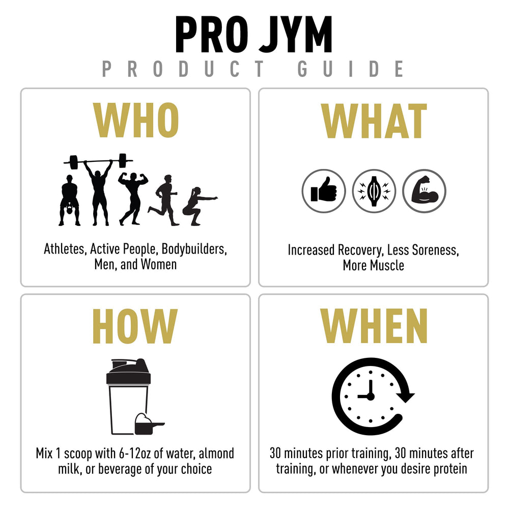 JYM Pro JYM Chocolate Cookie Crunch packaging emphasizes clean ingredients and no spikes
