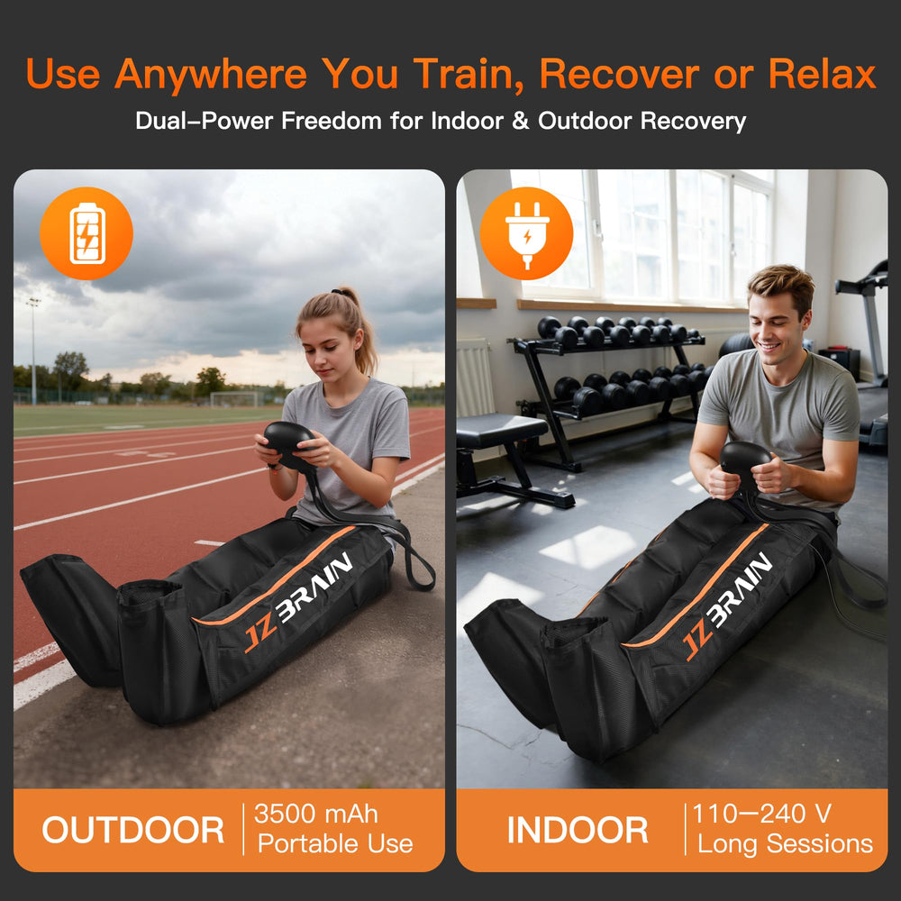 JZBRAIN 360-degree full-leg coverage delivers even compression around the leg.