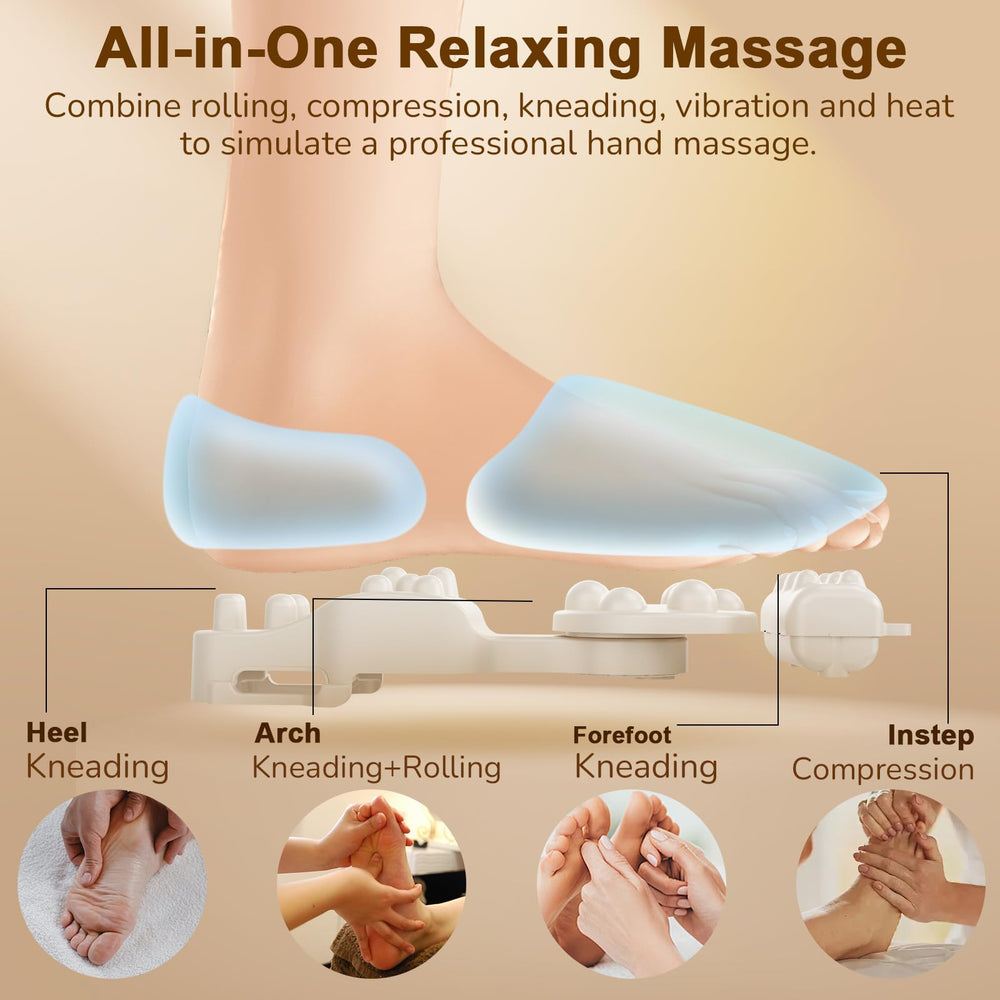JZBRAIN Shiatsu Foot Massager remote control for easy adjustments