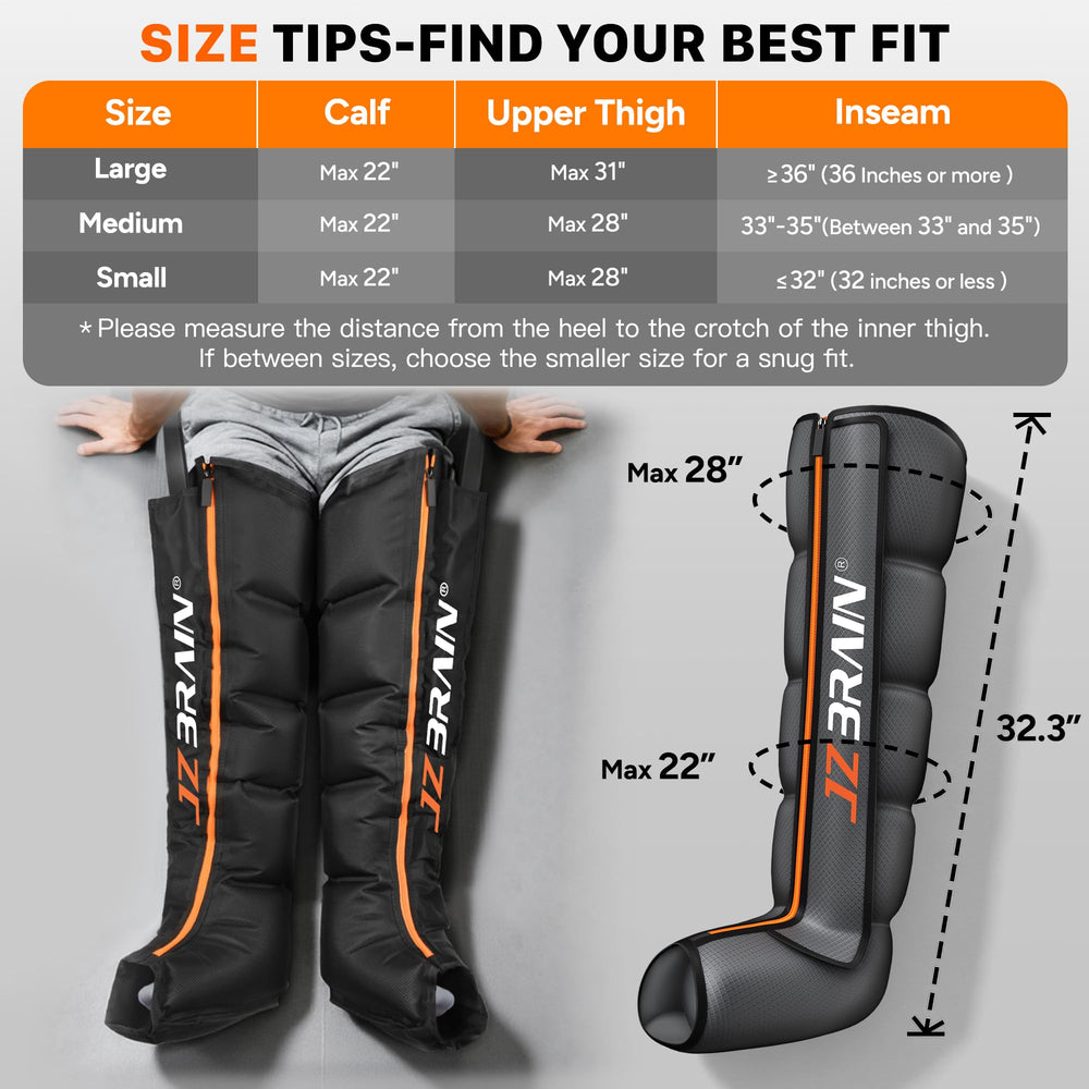 JZBRAIN six massage modes customize full-leg or targeted relief