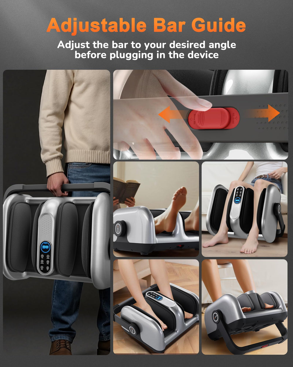 JZBRAIN compact footprint fits beside sofa or bed for easy access.