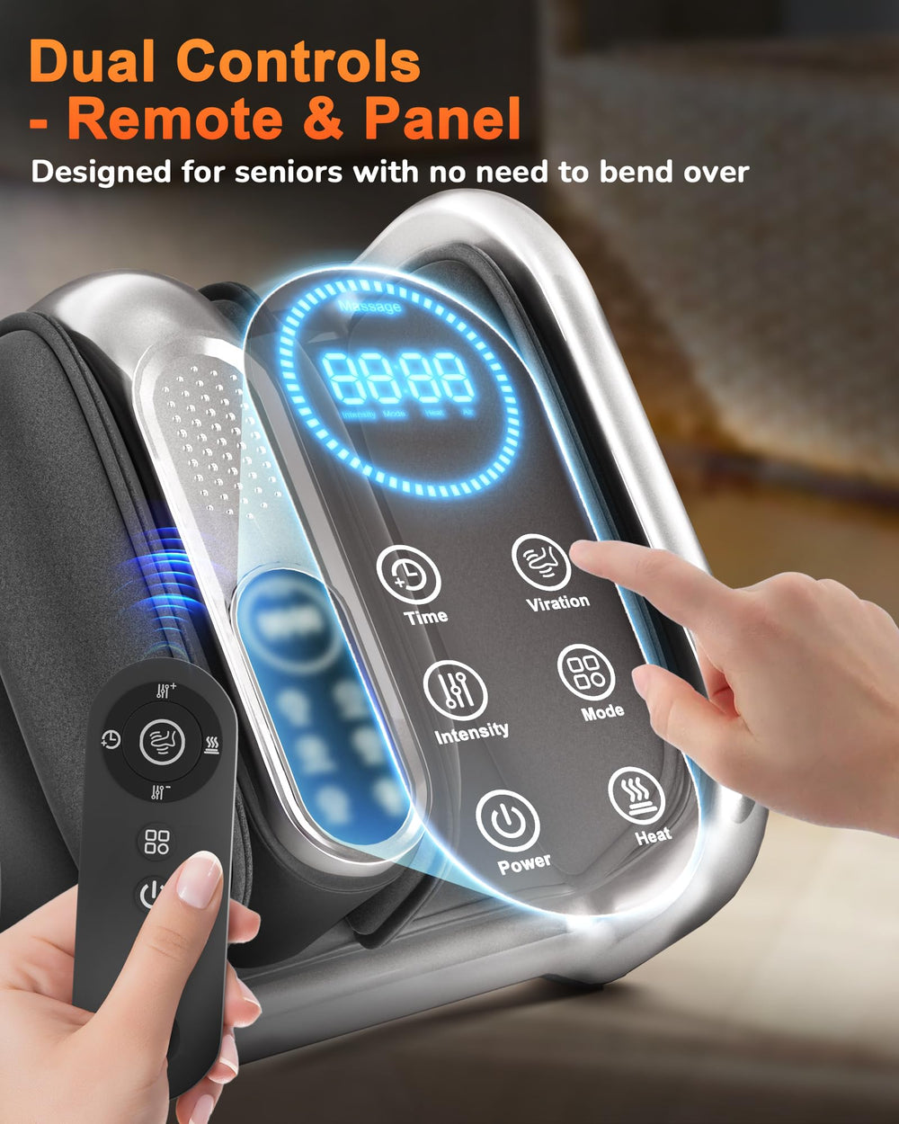 JZBRAIN dual zone heating targets soles and sides for warmth.