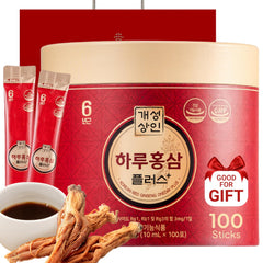 K Food Korean Red Ginseng One Day Plus Stick packaging in premium gift box.