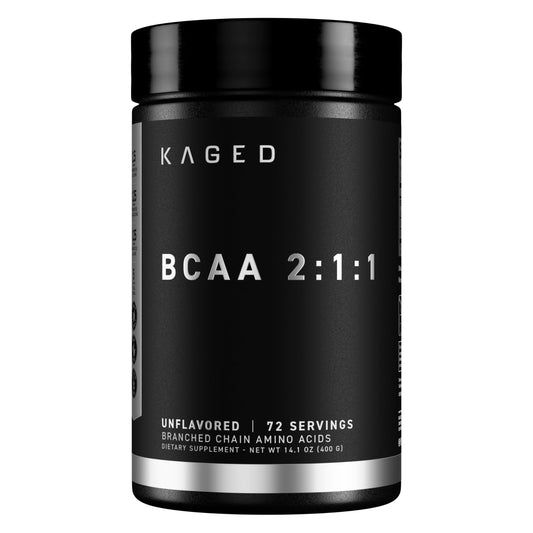 Kaged BCAAs powder unflavored mixes easily in drinks.