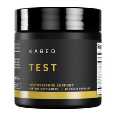 Kaged Ferodrox bottle label shows premium ingredients for potential testosterone support.