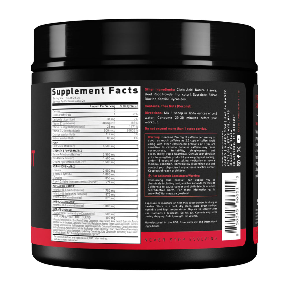 Kaged Original label highlighting third-party tested purity.