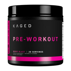 Kaged Original Pre-Workout Berry Blast tub ready for high‑energy training sessions