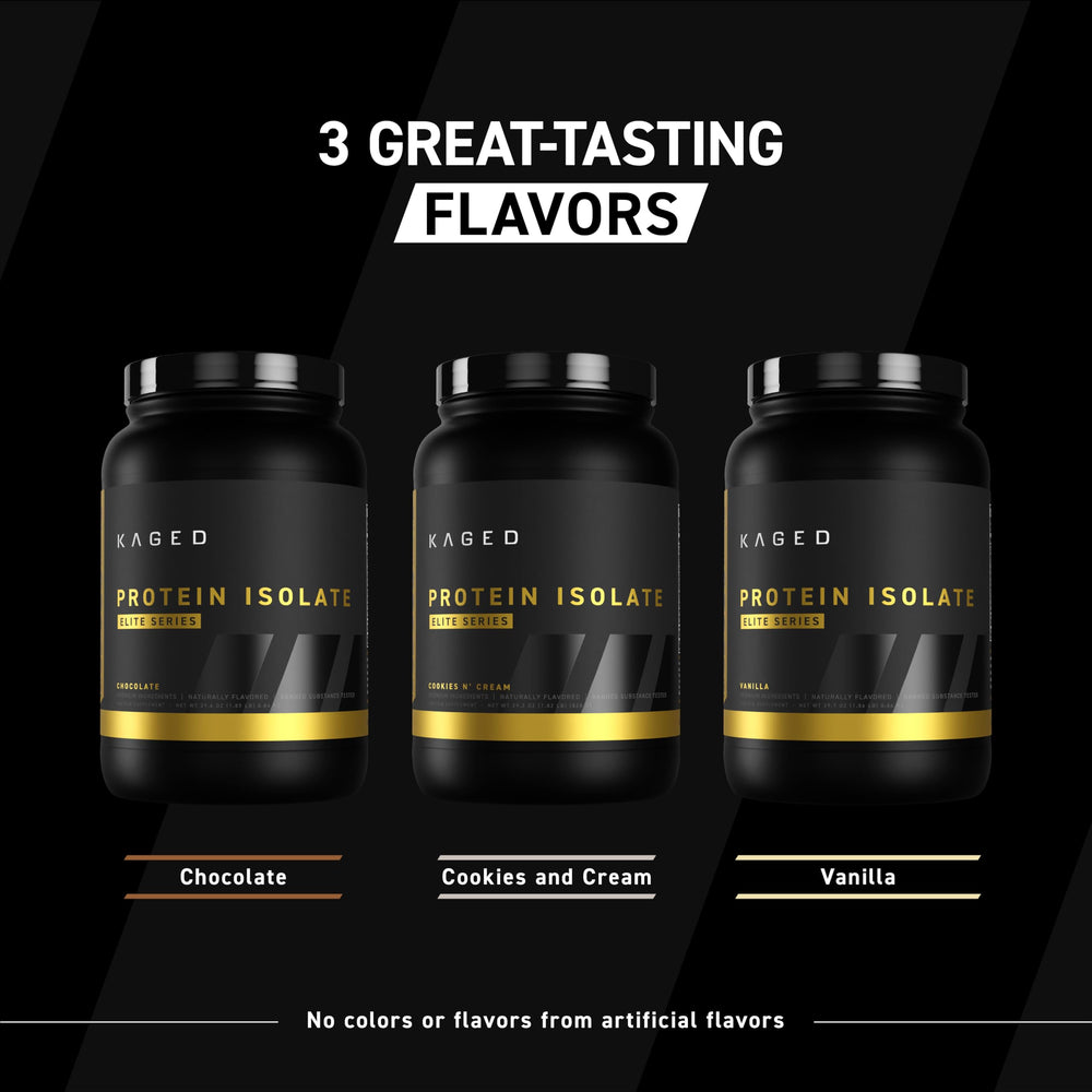 Kaged ingredient list highlights ioWhey and MAXCatalyst components.