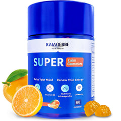 Kaiagerbe Total Health magnesium gummies bottle sugar-free vegan formula for calm evenings