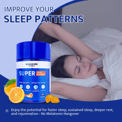 Kaiagerbe Total Health magnesium gummies pouring shot showing easy nightly dose for relaxation