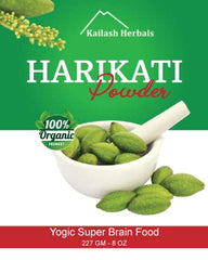 Kailash Herbals Haritaki powder in a bowl for daily detox rituals.