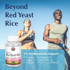 KAL Beyond Red Yeast Rice tablets close-up highlighting compact daily dose