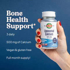 KAL Liposomal Calcium gluten-free and soy-free certification seal.