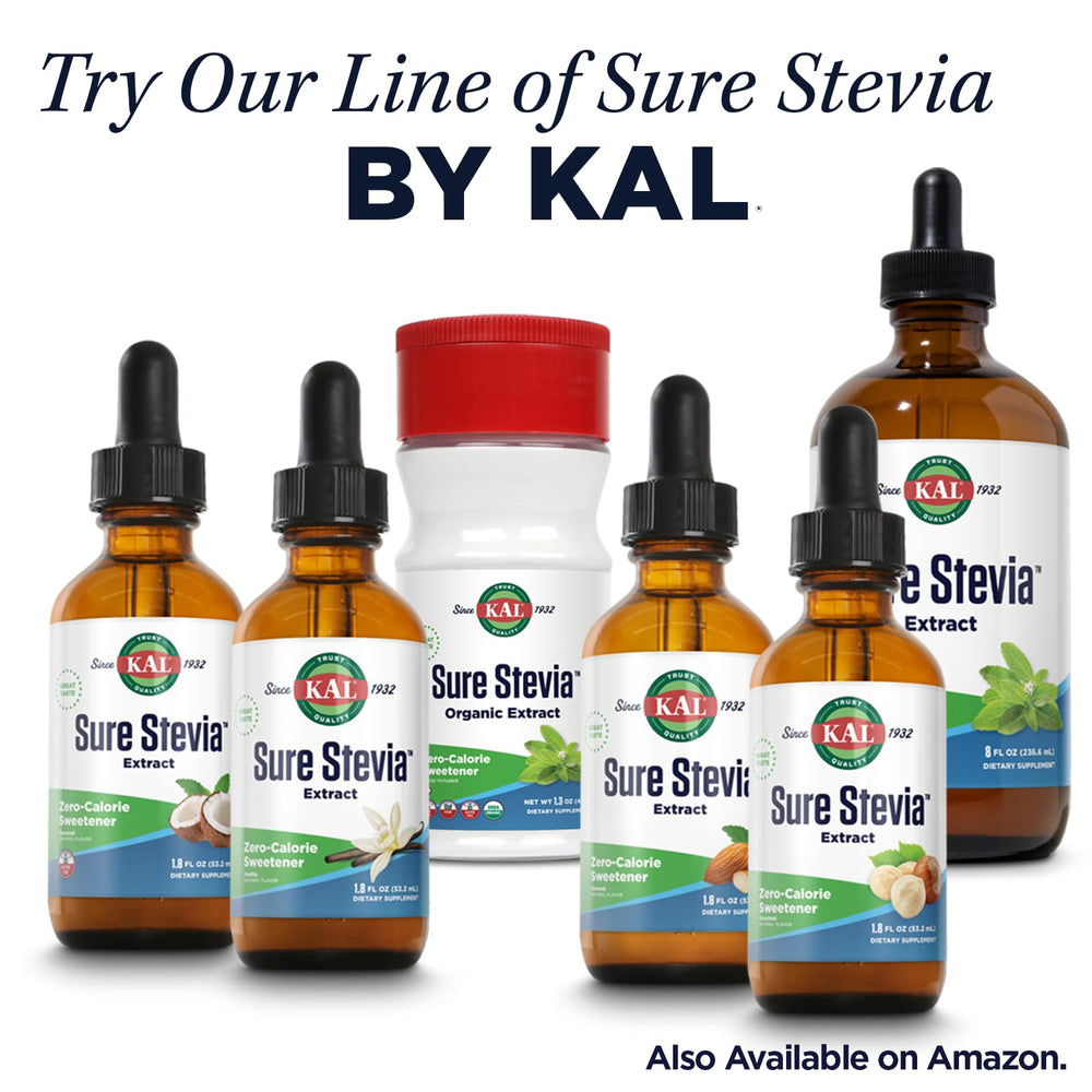 KAL Sure Stevia Plus Monk Fruit 100-pack convenience for daily use