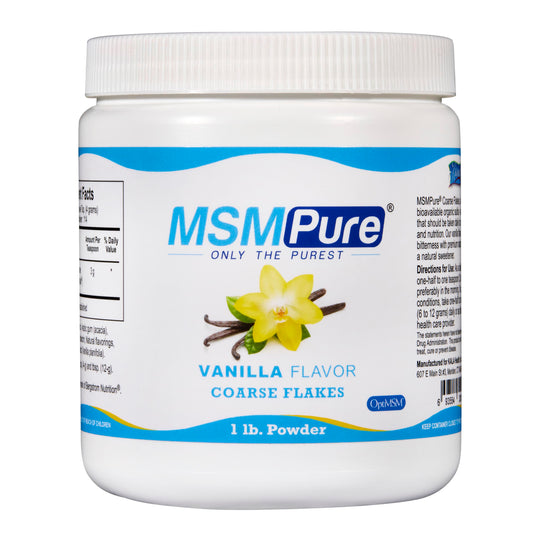 KALA HEALTH MSMPure vanilla coarse powder tub highlighting premium joint support potential