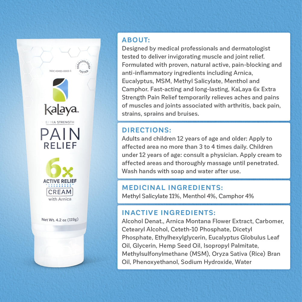 Kalaya Pain Relief non-greasy formula for adults and older children