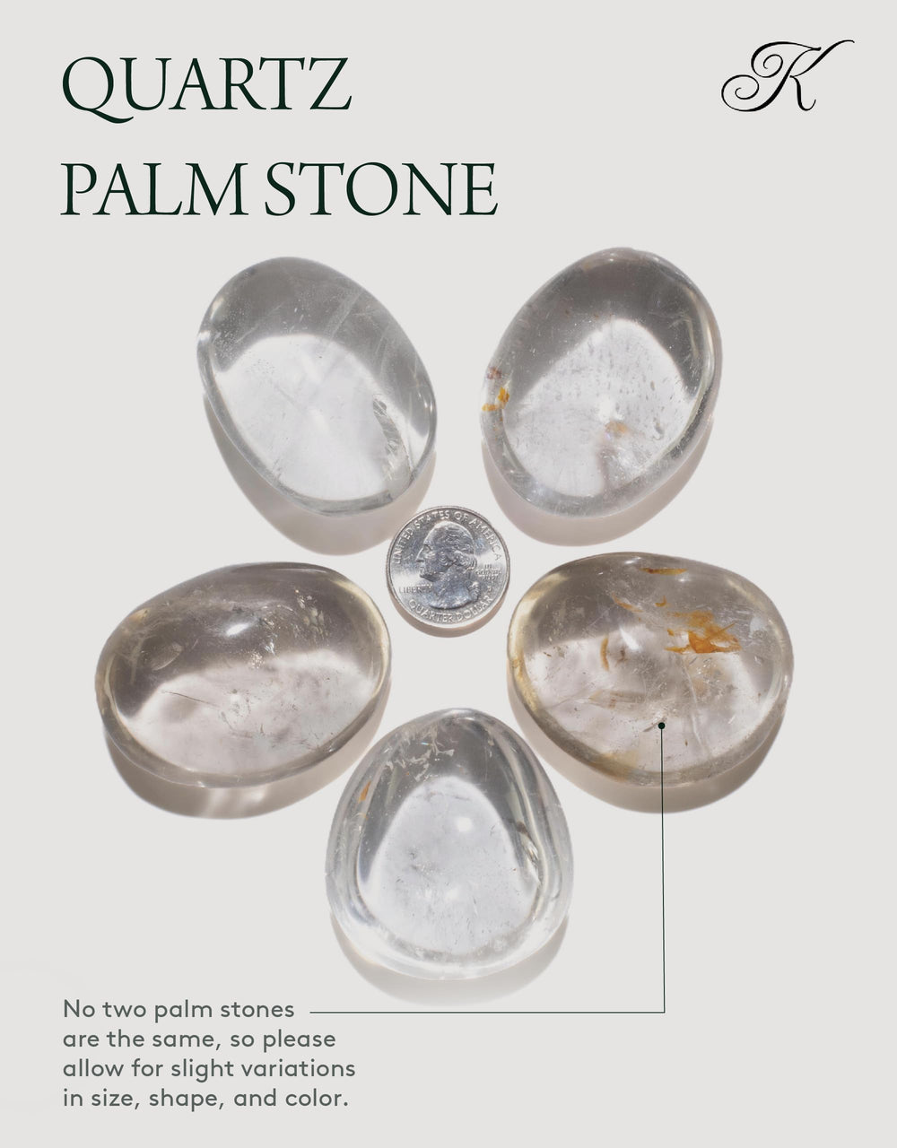 Kalifano quartz palm stone in silk-lined box suggests elegant gift