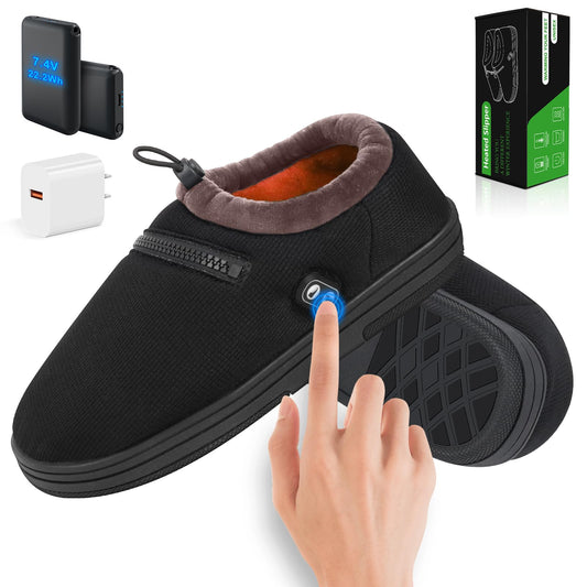 Kamlif heated slippers outer view showing sleek design for cozy warmth at home