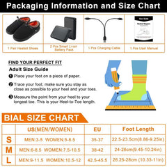 Kamlif heated slippers waterproof outsole provides confident traction indoors and outdoors