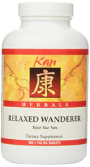 Kan Herb Relaxed Wanderer bottle with 300 tablets for daily calm.