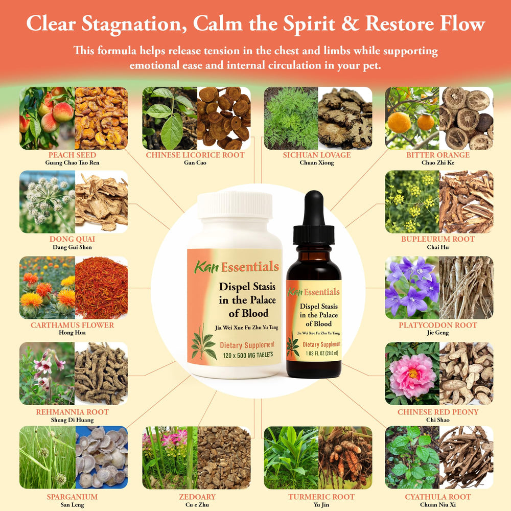 California-made Kan Herb formula for gentle, plant-based pet care.