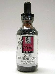 Kan Herbals Quiet Contemplative 2 oz bottle with dropper for calm focus rituals.