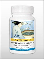 Kan Herbs Antiphlogistic Formula 120 tablets bottle for daily herbal support.