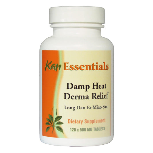Kan Herbs Damp Heat Derma Relief bottle for pets, supports skin comfort with herbal formula