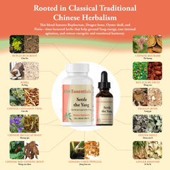 Kan Herbs Settle the Yang packaging box highlights California made quality and care.