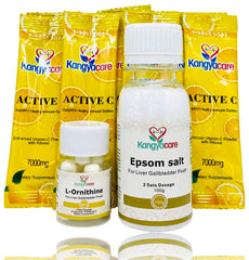 Kangyacare liver flush kit front view for a one-night cleanse.