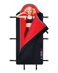 Kaoudt full-coverage red light mat showing the broad layout for whole-body sessions