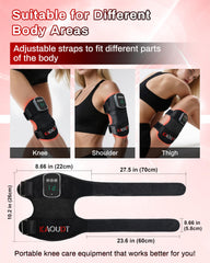 Kaoudt wireless massager powered by a 5000mAh battery for cordless use